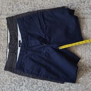 Mens shorts approximately 18 inches from waist to hip and 8